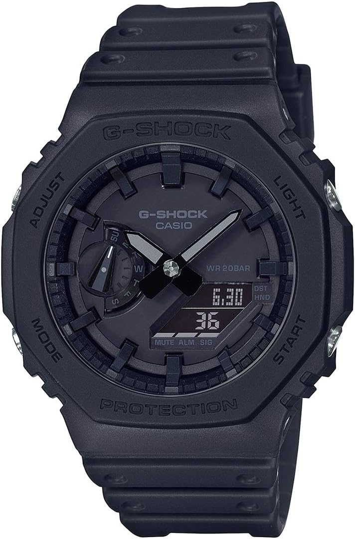 Casio G-Shock Analog-Digital World Time Watch - Black