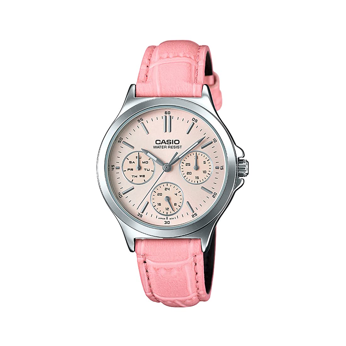 Casio Watch Pink Multi-Dial