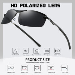 Polarized Sunglasses Mens Womens Cool Fishing Driving Hiking Ultralight Retro Wrap Around Travel sun glasses UV Protection