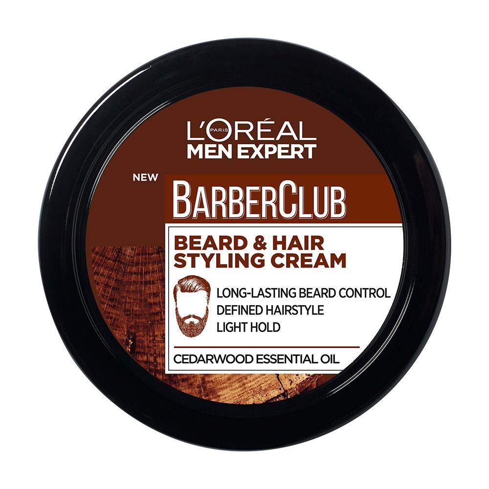 L’Oréal Paris Men Expert Barber Club Beard and Hair Styling Cream, 75 ml