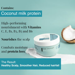 Bare Anatomy Damage Repair Hair Mask, 3X Strengthening By Ceramide A2 & Coconut Milk Protein, For Smoothing & Deep Conditioning, For Dry & Frizzy Hair, Paraben & Sulphate Free, Women & Men - 250G