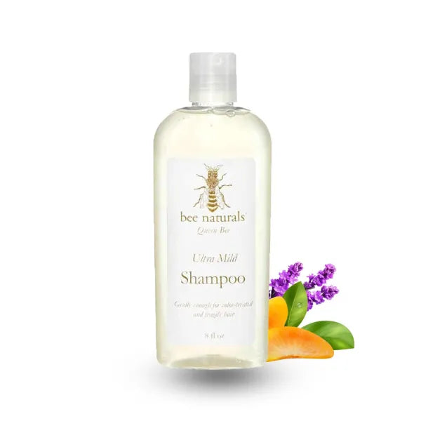 Bee Naturals Ultra- Mild, Sulfate-Free Shampoo- Natural Ingredients-Safe and Gentle Enough for Color Treated and Chemically Processed Hair-Cruelty Free Citrus and Lavender Scent, Cruelty-free 8 Fl Oz