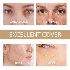 Azonee Flawless Colour Changing Liquid Foundation, Long-Lasting Moisturizing & Waterproof Foundation for Mature and Dry Skin, Full Coverage, SPF15, 30 ml