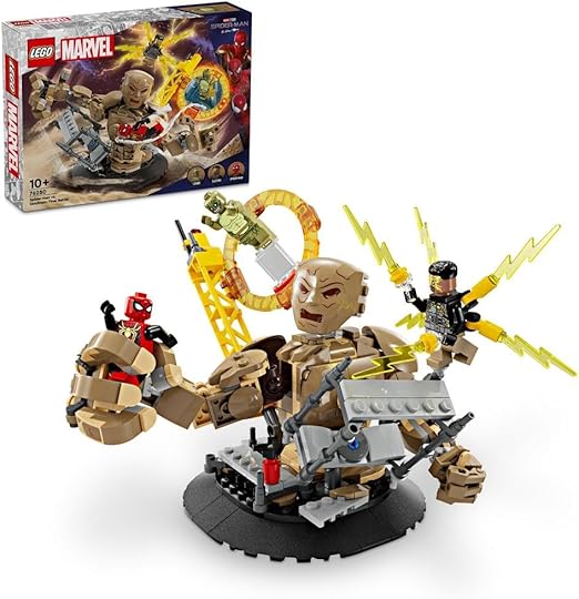 LEGO Marvel Spider-Man vs. Sandman: Final Battle, No Way Home Set, Super Hero Building Toy for Kids, Boys & Girls with Action Figure, plus Lizard and Electro Minifigures, Gift Idea 76280