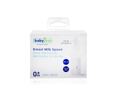 Babyjem Breast Milk Spoon 0 Months+ - Natural Feeding Solution for Newborns - Track Milk Intake with Transparent Bottle - Easy Feeding with Soft Spoon