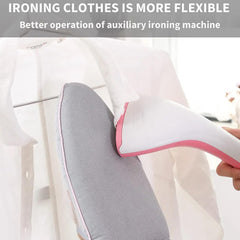 MuHadJiya Steamer for Clothes, 1500W Handheld Garment Steamer, Portable Fabric Wrinkles Remover with Fast Heat-up, 350ml Water Tank, Fabric Brush, Clothing Steamer Iron for Home (Pink)