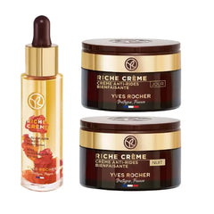 Yves Rocher Riche Creme Nourishin Anti Wrinkle Serum and Day/Night Cream Set Mature Skin