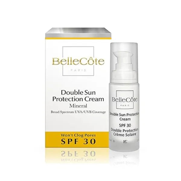 BelleCôte Paris Facial Moisturizing Protection Sunscreen Cream Sun Protection with SPF 30, Reduce Hyper Pigmentation & Prevent Photo aging, Moisturize, Protect Any Type of Skin 1.0 Oz