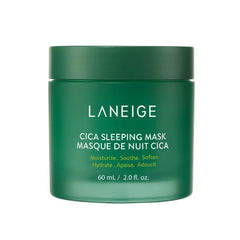 LANEIGE Cica Sleeping Mask: Soothing Overnight Mask with Centella & Fermented Forest Yeast Extract for Sensitive Skin & Moisture Barrier Repair