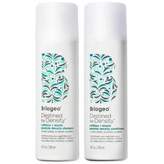 Briogeo Destined For Density Caffeine + Biotin Peptide Density Shampoo and Conditioner Set, Increases Hair Thickness and Density for Fine or Thinning Hair, Vegan, Cruelty-Free, 2 x 8 fl oz
