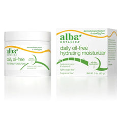 Alba Botanica Daily Oil Free Hydrating Moisturizer, with Hyaluronic Acid and Vitamin E, 3 Oz