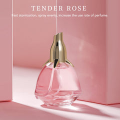 Floral Aroma Perfume, Perfume Spray for Women, Elegant Refreshing Lasting Light Fragrance Rose Shaped Perfume for Viva Lasting Toilette Fragrance Light Womens Female