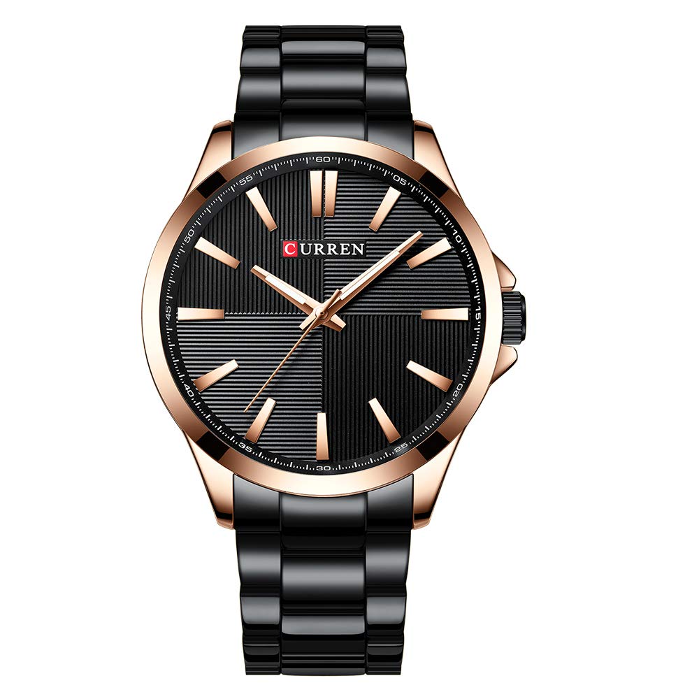 CURREN 8322 Man Watch Man Sport Watch Man Waterproof Outdoor Wristwatch Man Watch Man Quartz Watch Business Watch Male Watch for Men - Black