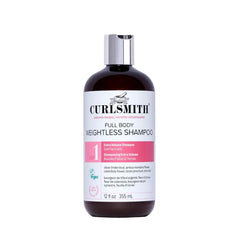 CURLSMITH Full Body Weightless Shampoo - A Volumizing Shampoo for Curls, Removes Build-up and Cleanses, For All Curl Types, Vegan & Cruelty Free (12 oz)