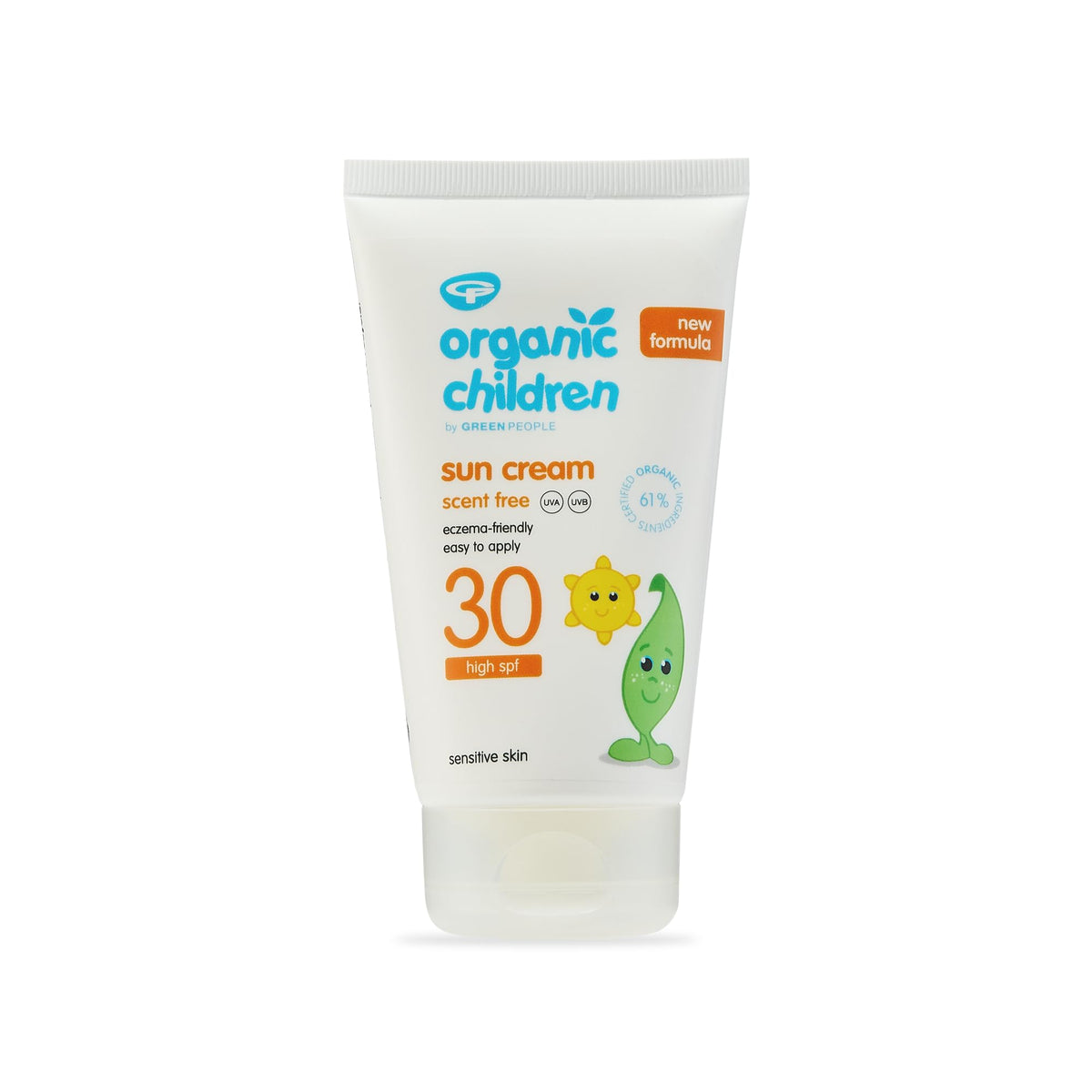 Green People Organic Children Sun Cream SPF30, Scent Free, Natural Sunscreen - Organic, Vegan, Reef Safe & Cruelty Free, 150ml