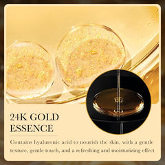 L'ANGOLO 24K Gold Hyaluronic Acid Moist repair Essence 30ml, Deep Hydration, Long-lasting Moisturizing, Oil Control, Yellowing and Brightening, Gentle and Skin-friendly Formula with Glycerol
