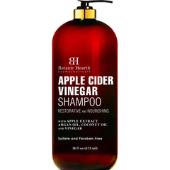 BOTANIC HEARTH Apple Cider Vinegar Shampoo - Clarifying and Nourishing, Reduces Itchy Scalp, Dandruff & Frizz - Sulfate Free, for All Hair Types, Men and Women - 16 fl oz