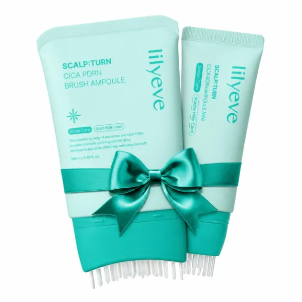 lilyeve SCALPTURN Cica PDRN Scalp Serum Duo, 3.38 fl oz & 1.01 fl oz