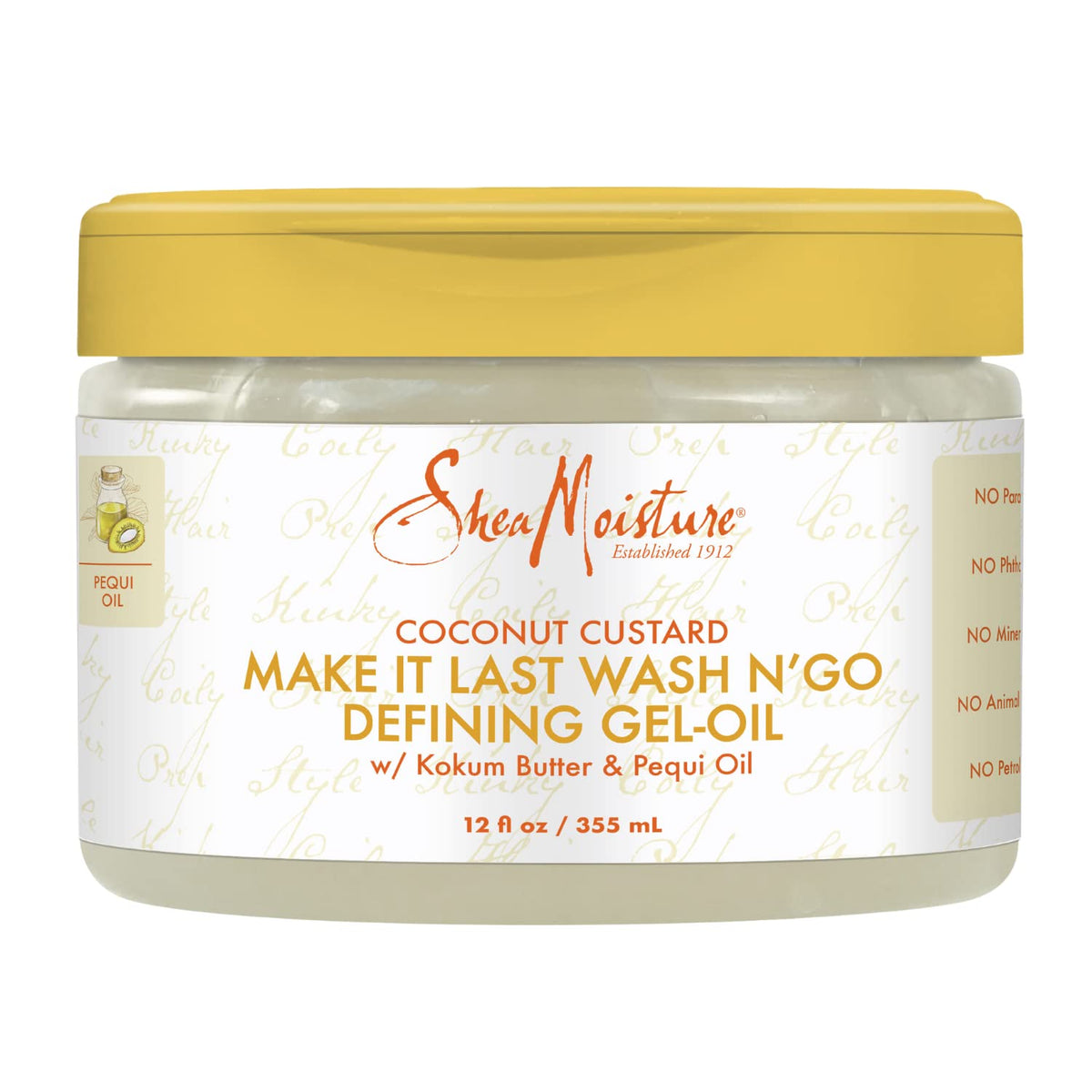 Shea Moisture Make It Last Wash & Go Defining Coconut Custard Oil Gel - 355ml
