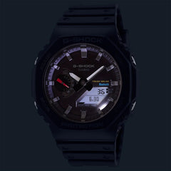 Casio G-Shock Analog-Digital World Time Watch - Grey Black