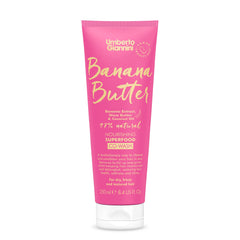 Umberto Giannini Banana Butter Nourishing Superfood Co-Wash Vegan & Cruelty Free Moisturising Formula for Dry, Textured or Frizzy Hair - 250 ml