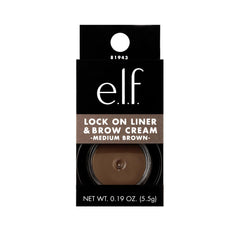 e.l.f. Lock On Liner and Brow Cream, Medium Brown, 0.19 Ounce (Pack of 4)