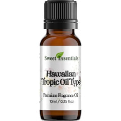 Sweet Essentials Hawaiian Tropics Oil Type, Premium Fragrance Oil, Aromatherapy, Diffuser, Crafts, Soap, Home Scents, Bath & Body, DIY Parfum & Much More. Versatile & LongLasting 10ml (0.35fl oz)