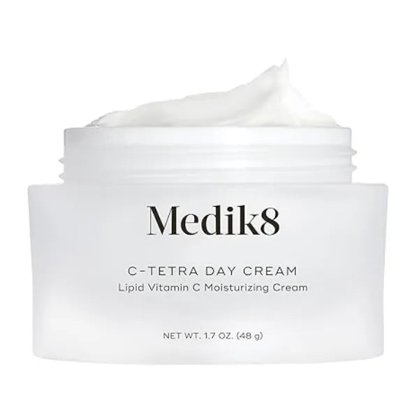 Medik8 C Tetra Day Cream Lipid Vitamin C Face Cream Hydrates, Smoothens and Brightens Luminous and Lightweight Face Moisturizer 1.7 oz