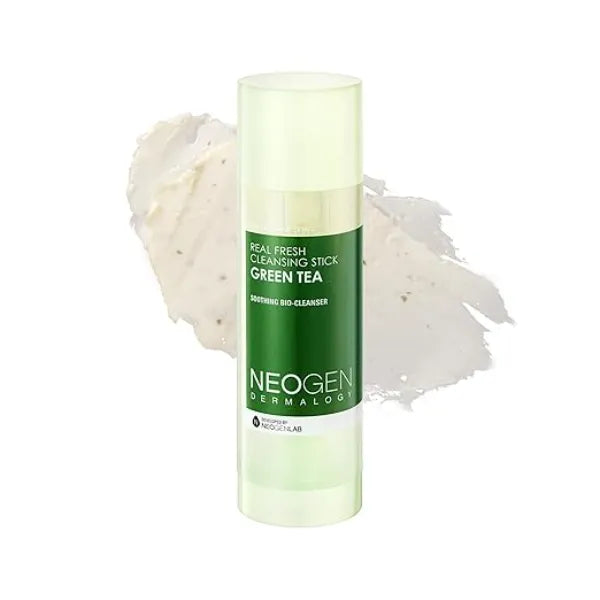 NEOGEN DERMALOGY Makeup Remover Cleansing Stick with Green Tea Extract and Leaves Hydrating Travel Size Essential (Real Fresh Cleansing Stick Green Tea)/Blackhead Remover