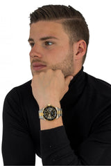 Invicta Men's Pro Diver 43mm Steel and Gold Tone Stainless Steel Quartz Watch - Grey