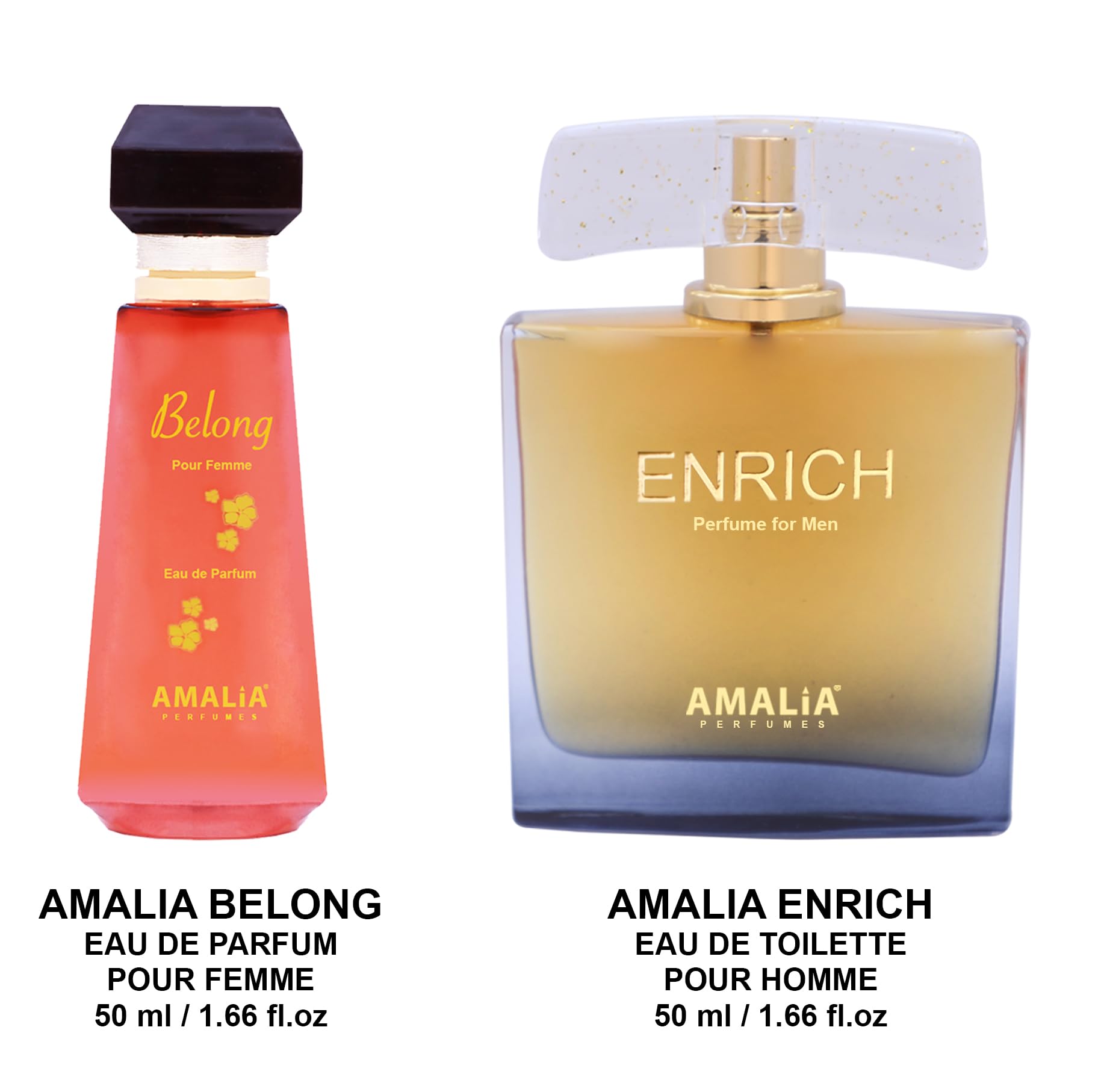 Amalia Eid Sale Fragrance Duo - Belong EDP Femme 50ml & Enrich EDT Homme 50ml