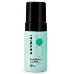 Cure Skin Gentle Brightening Facial Wash with Lactic Acid AHA Foaming Cleanser for Women & Men | Face Wash for Men & Women