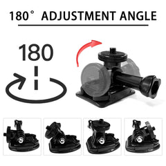 CastoWave Flexible adhesive mounting kit for Insta360 Ace Pro One X3 X2 X RS R GO 3 2 helmets, adhesive helmet mounts with clip and screw, compatible with GoPro Hero 12/11/10 Max and DJI Osmo Action
