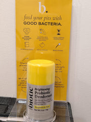 Brightening Probiotic Deodorant, Bergamot & Sage, 99% Natural, Aluminium-Free, 56g
