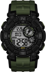 Timex Men's Digital Watch with a Plastic Strap UFC Redemption - Green