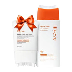 lilyeve GROWTURN Hair Growth Duo with Built in Brush Hair Serum 3.38oz & Shampoo 6.76oz set