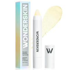 Wonderskin 3-in-1 Lip Scrub Exfoliator & Moisturizer, Lip Exfoliator Scrub, Hydrating Balm with Lip Rehab Serum Oil, Hydrating and Moisturizing (Clear)