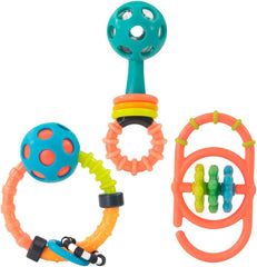 Sassy My First Rattles Newborn Gift Set, Multicoloure, 3 Piece Set