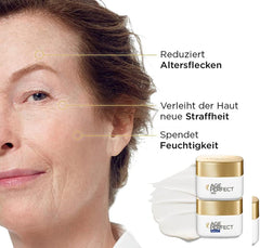 L’Oréal Paris Firming Face Care Set for Mature Skin with Anti-Ageing Day Cream and Night Cream Against Age Spots, with Collagen AS Fragments, Age Perfect Pro Collagen Expert, 2 x 50 ml