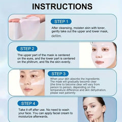 Real Deep Mask, Bio Collagen Face Mask, Overnight Face Mask Set, Anti-Aging, Hydrating Collagen Mask, Moisturizing Facial Mask, Firming Skin, Pack of 1 (4 Masks)