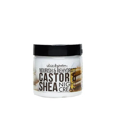 Urban Hydration Nourish and Rehydrate Castor and Shea Night Cream | Helps with Acne, Detoxes, Refreshes and Smooths Skin Overnight, Anti-Aging Benefits For All Skin Types | 2 Fl Ounces