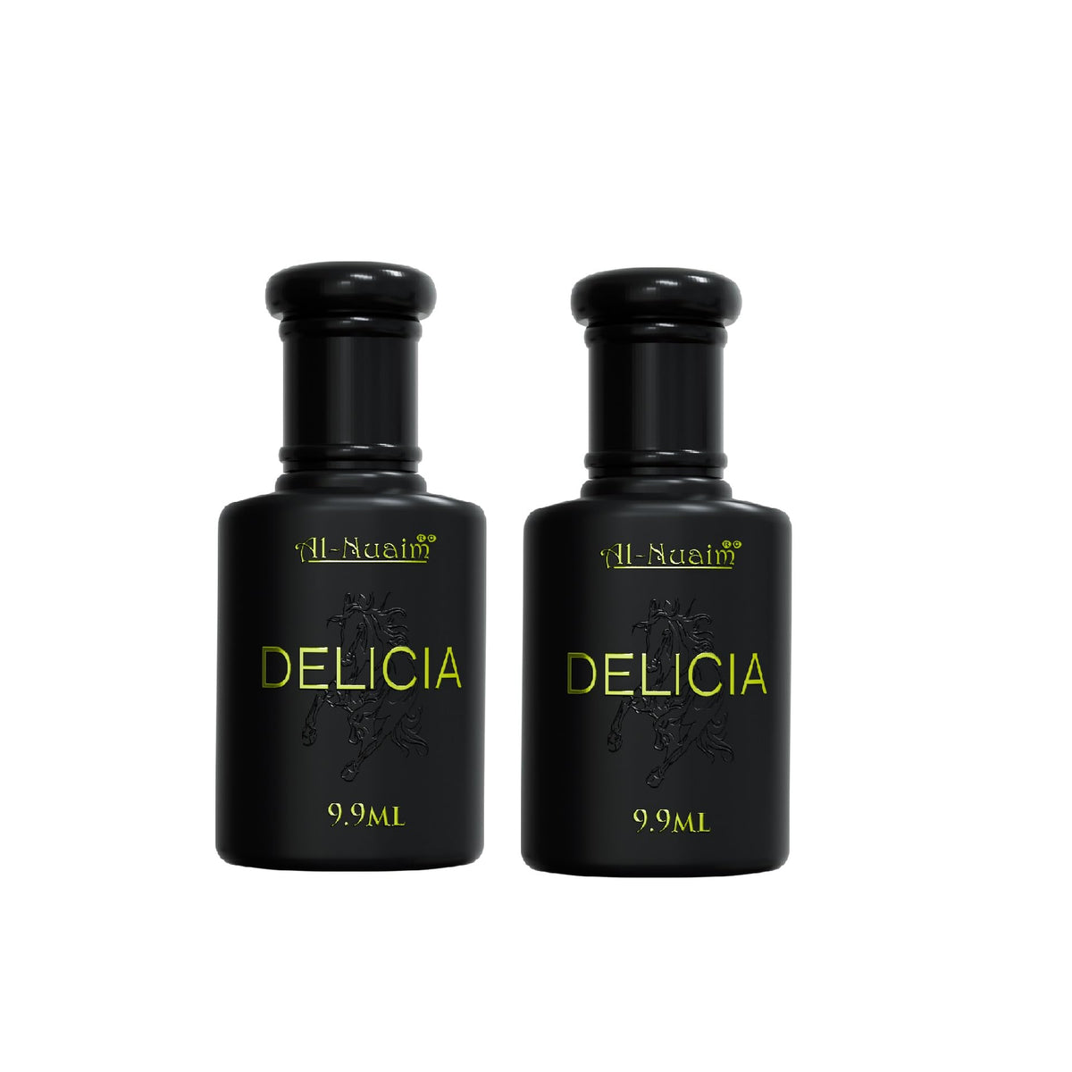 Alcohol Free Attar Roll On - 9.9ml | Exquisite & Long Lasting Fragrance (Pack of 2-9.9ml Each, Delicia)