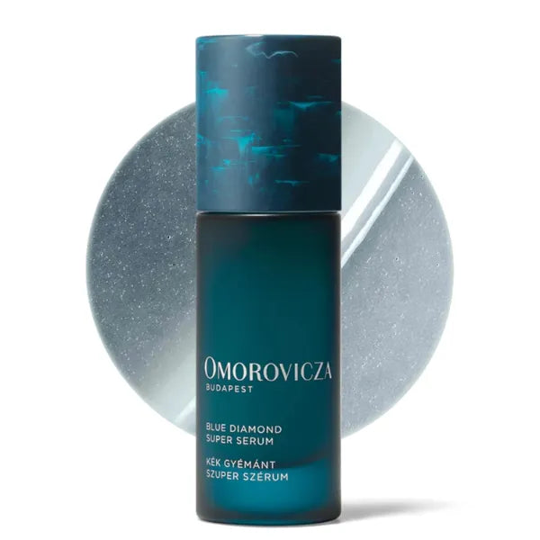 Omorovicza Blue Diamond Super Serum (1.0 oz), Anti-Aging Face Serum with Diamond Peptides, Hollyhock Stem Cells & Tetrapeptides to Boost Skin Longevity & Visibly Lift