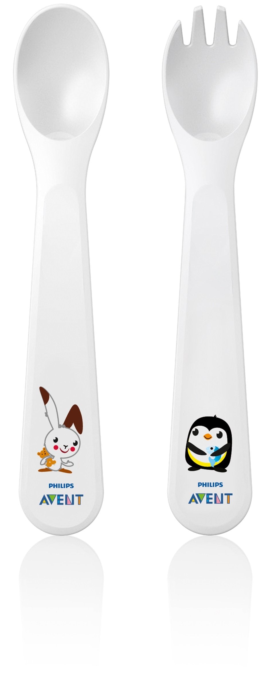 Philips AVENT Toddler Fork and Spoon, 12 Months - SCF712/00