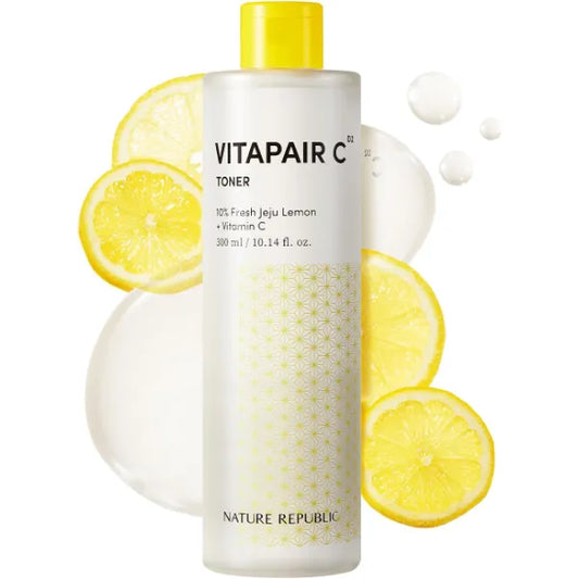 Nature Republic Vitapair C Glow Facial Toner - Vitamin Toners for Face, Hydrating Skin Care for Women, 300ml / 10.15 fl oz