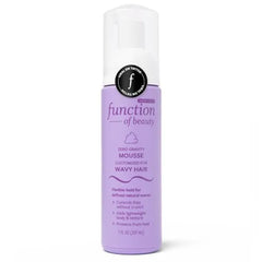 Function of Beauty Wavy Hair Mousse for Styling Anti Frizz Hair Styler Adds Volume & Defines Natural Waves Volumizing & Texturizing Lightweight Styling Foam Flexible Hold Hair Care Products