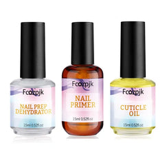 Fcozpjk Nail Dehydrator and Nail Primer with Cuticle Oil Set Air Dry Bonding Primer for Acrylic Nails No Lift Acid free Prep Dehydrator Natural Cuticle Oil for Nails Manicure Accessories