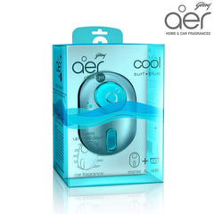 Godrej aer Click, Car Vent Air Freshener Kit - Cool Surf Blue (10G)