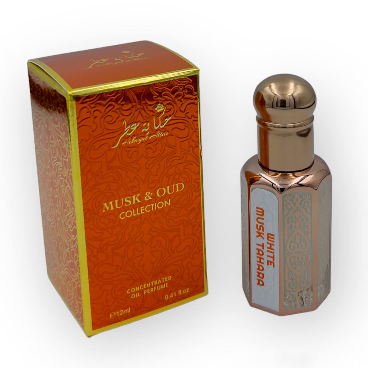 HEKAYAT ATTAR WHITE MUSK TAHARA 12 ML CONCENTRATED OIL PERFUME | MUSK & OUD COLLECTION