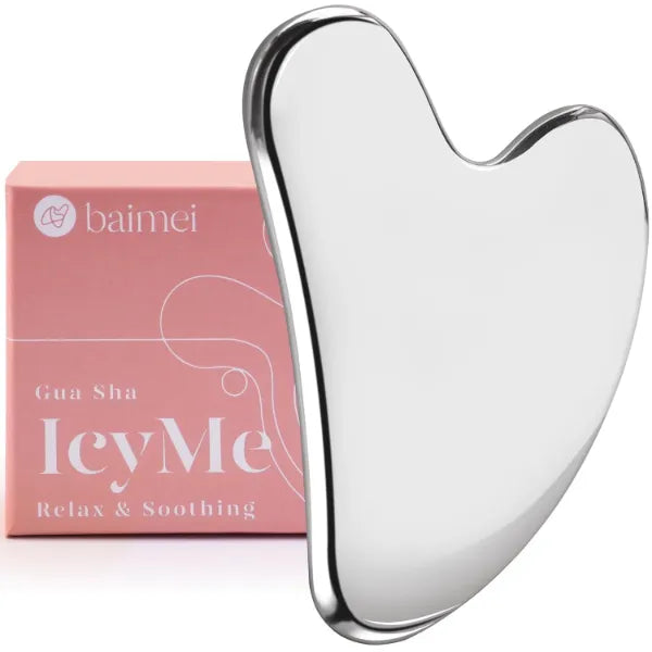 BAIMEI IcyMe Stainless Steel Guasha Tool for Face Sculpting Tool